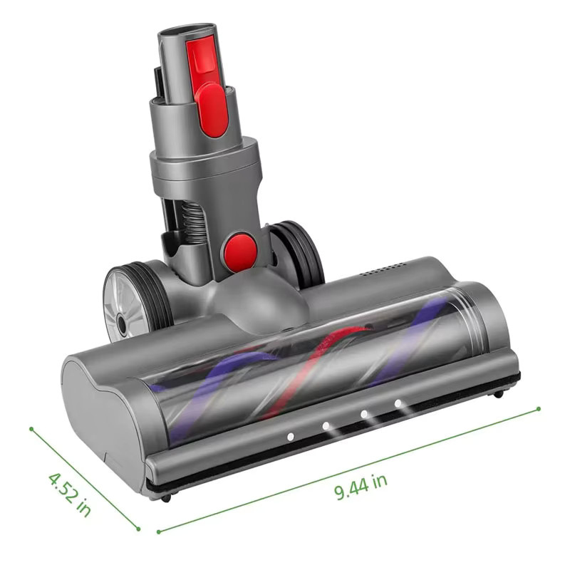Dyson Ersatz Rollenbürstenkopf mit LED-Scheinwerfer und Schnellverschluss in Grau für V7 V8 V10 V11 V15 Akku-Staubsauger - Bild 2
