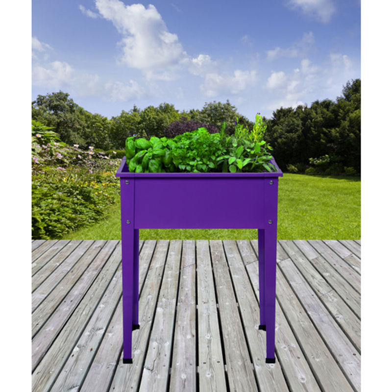 Floraworld Hochbeet Season aus Stahl in Lila, B/T/H: 60 x 30 x 80 cm - Bild 2