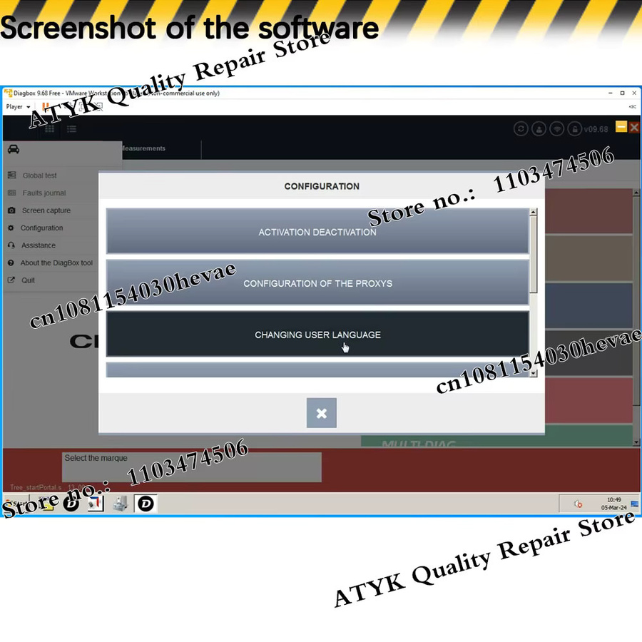 Diagbox 9.68 Software für PP2000 VCI Obd2-Scanner zur Fahrzeugdiagnose und Autoreparatur - Bild 2