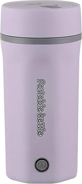 Tragbarer Reise-Wasserkocher von TOMTOP JMS aus Edelstahl in Violett mit 500 ml Füllmenge und UK-Stecker - Bild 1