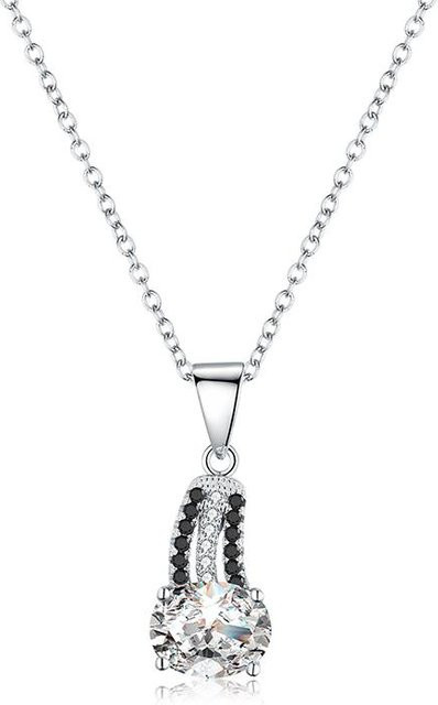 Wucifang Jewelry Halskette 925 Silber, Zirkonia, Damen, 45cm - Bild 1