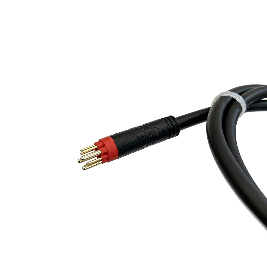 Linkwe 910C Nabenmotorkabel mit 9-poligem Steckerverlängerung männlich/weiblich, Schwarz, Länge: 1000 mm, für Elektrofahrräder 36V-48V 750W-1000W - Bild 3