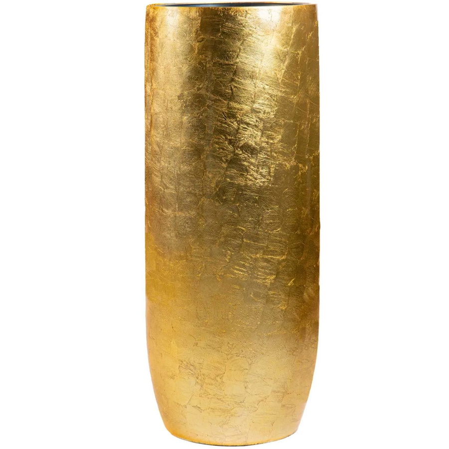 Vivanno Bodenvase Solerio in Blattgold aus Fiberglas, B/T/H: 33 x 33 x 80 cm - Bild 2