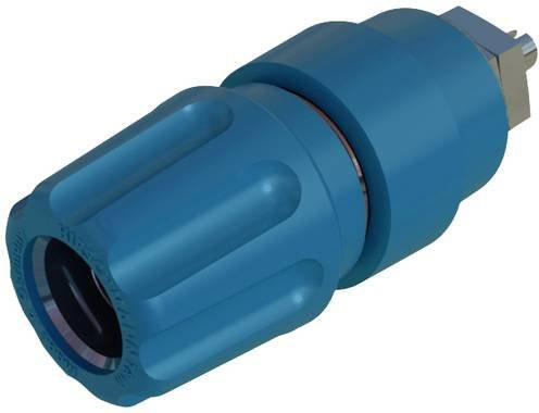 Hirschmann Test & Measurement PKNI 10 B Polklemme Blau 63A aus Messing - Bild 1