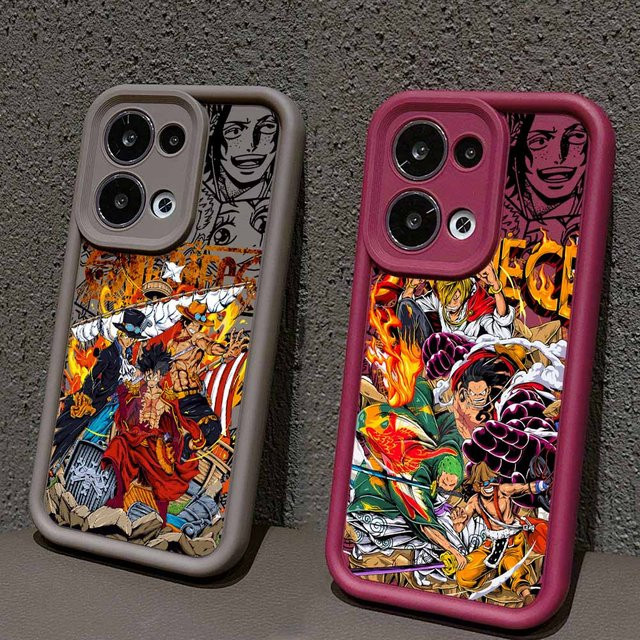 O-One Pieces Captain Silikon-Handyhülle für Xiaomi und POCO Modelle mit Lanyard und Eyes Ladder Design in Multicolour - Bild 1
