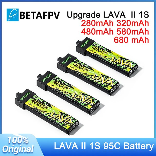 BETAFPV LAVA II 1S 95C LiHV Akku mit BT2.0 Anschluss für Air65, Air75, Meteor75 Pro und Cetus Pro X - Bild 1