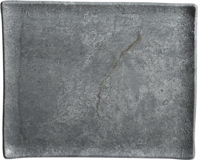 VEGA Platte Clawson mit Rand, grau, 3er Pack, B/T/H: 26,5 x 32,5 x 2 cm - Bild 1