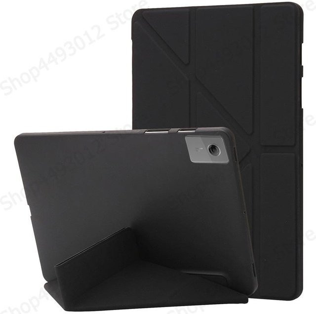 Smart Folio Tablet Hülle für Lenovo Idea Tab 11 / Xiaoxin Pad 11 (TB336FU / TB335FC) mit weicher Rückseite und Ständer Funktion in Schwarz - Bild 1