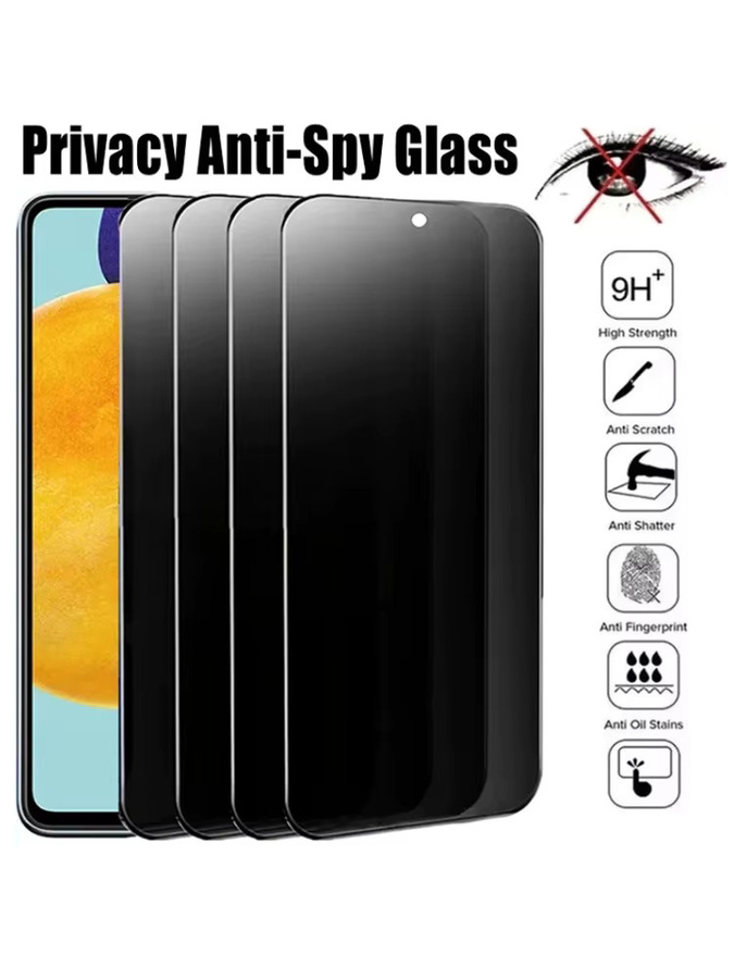 4er-Pack Samsung Sichtschutz-Displayschutzfolie aus gehärtetem Glas für A55 A73 A54 A53 A52S A52 A32 A13 S20FE S10E Anti-Spionage Glas - Bild 6