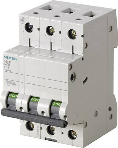 Siemens Leitungsschutzschalter 5SL4363-6 3-polig 63A 400V grau - Bild 1