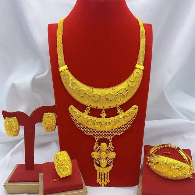 KUYT Schmuckset, 24K Gold Plated, Messing, Damen - Bild 1