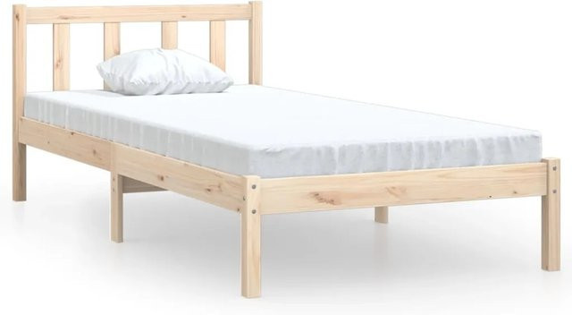 vidaXL Massivholzbett aus Kiefer in Braun, B/T/H: 75 x 190 x 145,5 cm - Bild 1