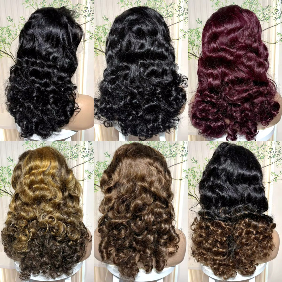 MISHELL Perücke, Body Wave, Schokoladenbraun, Damen - Bild 4