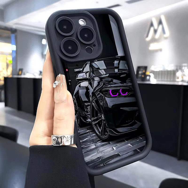 Schwarze Sportwagen Handyhülle für Samsung Galaxy A-Serie 4G und 5G Rückseiten-Cover - Bild 5