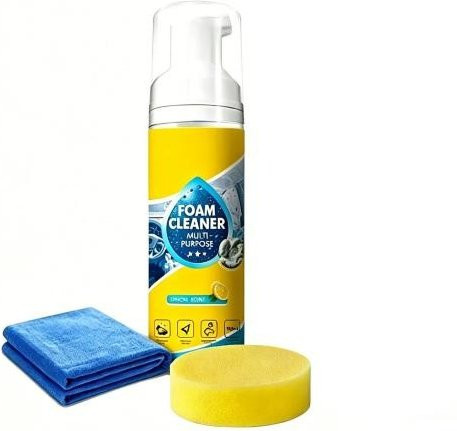 Talos My Car Multifunktionaler Schaumreiniger Gelb mit Reinigungs-Schwammtuch, 150 ml - Bild 1