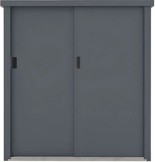 Gartenschrank Reivax aus Stahl in Anthrazitgrau B/T/H: 125 x 80 x 131 cm - Bild 1