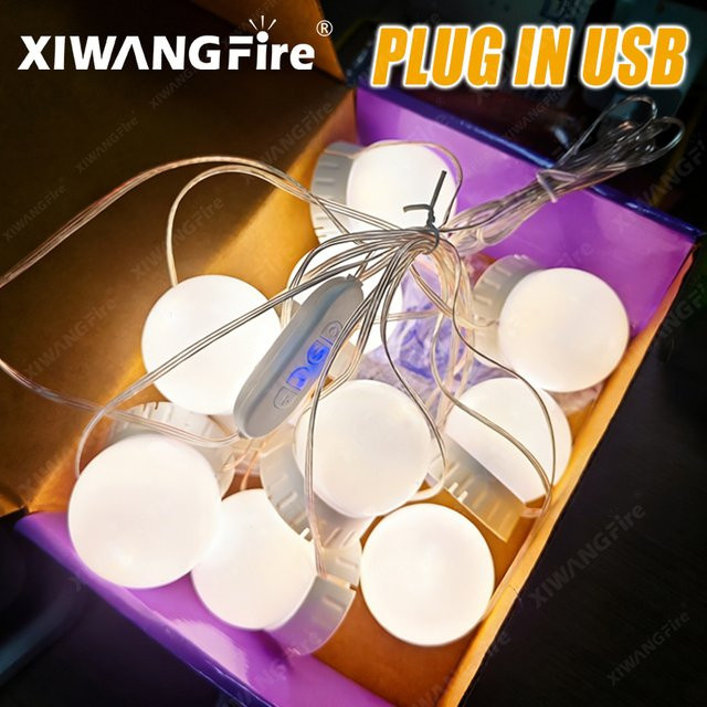 XIWANGFIRE Smarter LED-Schminkspiegel mit USB-Ladefunktion und dimmbarer Touch-Steuerung in Weiß - Bild 1