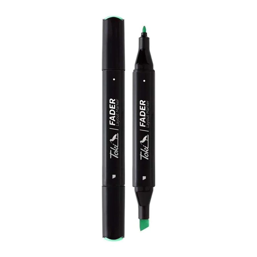 Toki Marker Fader Set mit 66 Farben in Mint Green und Chisel-Spitze - Bild 2