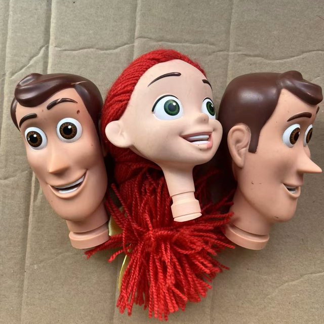 Disney Woody Tris Puppe Köpfe, Puppenzubehör, Braun, Grau, Kunststoff - Bild 1
