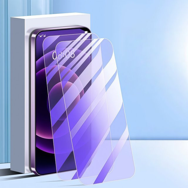 2er-Pack Xiaomi Anti-Blau-Schutz Panzerglas für Redmi 15C, 14C, 13C, 12C und 13/2 in Transparent mit vollständiger Abdeckung - Bild 1