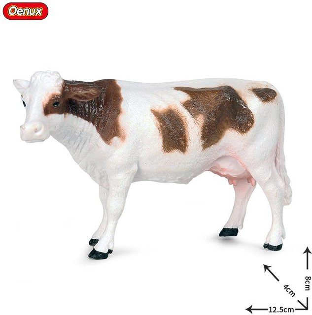 Oenux Zoo Welt Nutztier Pferd Kuh Schwein Schaf Ziege Esel Modell, Actionfiguren, ab 3 Jahre - Bild 1