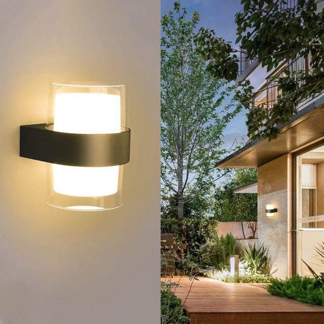 EnwYe LED Wandleuchte mit integriertem LED für Schlafzimmer, Wohnzimmer und Außenbereich, 220V - Bild 1