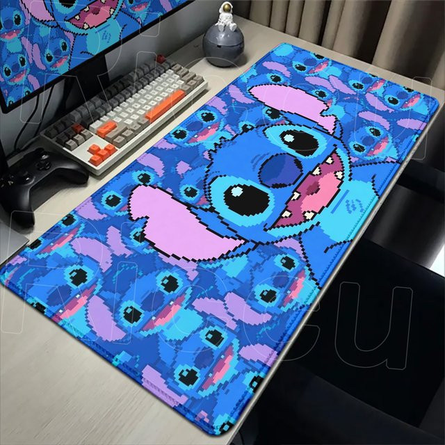 Kawaii Mousepad mit süßem Maus-Motiv XXL rutschfeste Schreibtischmatte für Gaming und PC-Zubehör - Bild 1