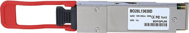 Huawei QSFP-100G-ER4-Lite BlueOptics BO28L13630D QSFP28 Transceiver, 100GBASE-ER4L, Singlemode Fiber, LC-Duplex, 1310nm, 30km, Farbe: Silber - Bild 1