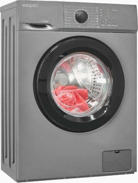 WA56110-021A Waschmaschine in Inoxlook mit 10 kg Kapazität und Aquastop - Bild 1