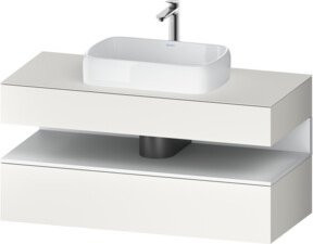Duravit Waschtischunterschrank Qatego in Weiß, B/T/H: 120 x 55 x 60 cm - Bild 1