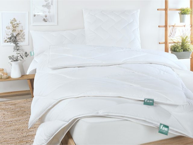 f.a.n. Frankenstolz Medicott Soft Duo-Steppbett Bettdecke, Farbe: Weiß, B x L: 135 x 200 cm - Bild 1