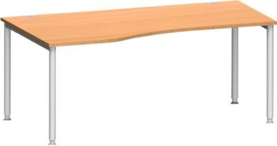Schäfer Shop Genius Freiformschreibtisch MODENA FLEX in Buche, Ansatz links, Breite: 180 cm - Bild 1