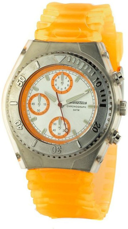 Chronotech CT7284-05 Unisex Quarzuhr in Silber und Grau mit rundem Gehäuse - Bild 1