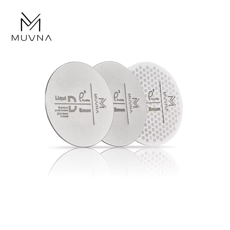MUVNA Kaffee-Puck-Sieb in Silber, wiederverwendbarer Kaffeefilter und Espresso-Duschsieb für Siebträger, erhältlich in 51 mm, 53,5 mm oder 58,5 mm - Bild 1