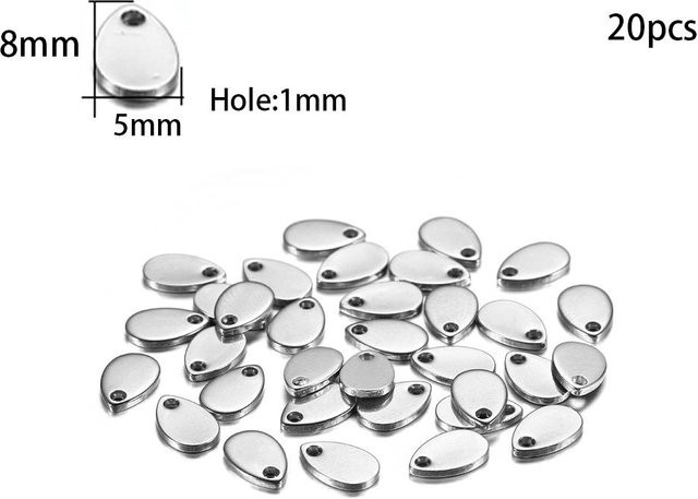 Binchi Outdoor Product Anhänger Charms, Edelstahl, Gold, Herzförmig, Damen - Bild 1