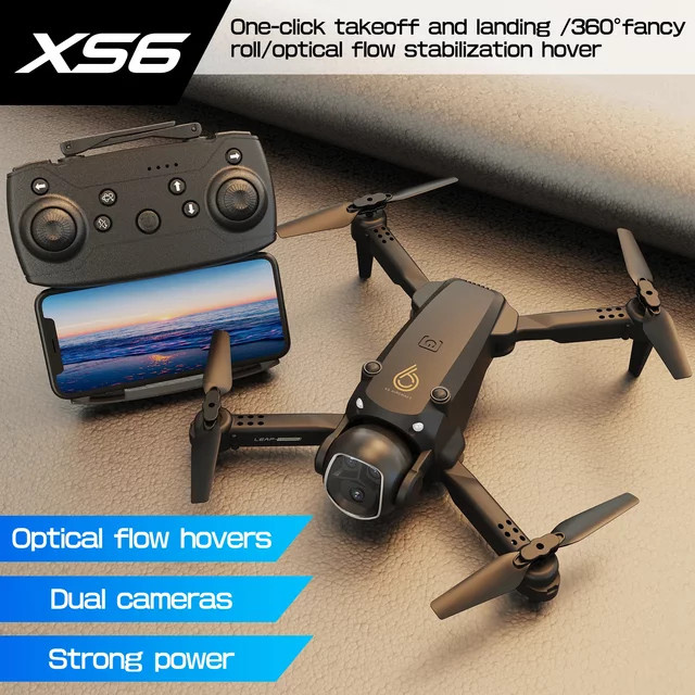 XS6 VR RC Drohne mit 8K HD Dual-Kameras, bürstenlosem Motor und 5G WIFI-Verbindung in Schwarz oder Grau - Bild 1