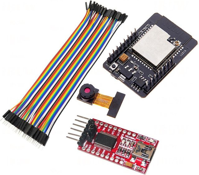 ESP32-CAM FT232 Red Development Board mit OV3660 Kameramodul, WiFi und Bluetooth sowie FT232RL USB zu TTL Serieller Konverter und 40Pin Jumper Wire - Bild 1