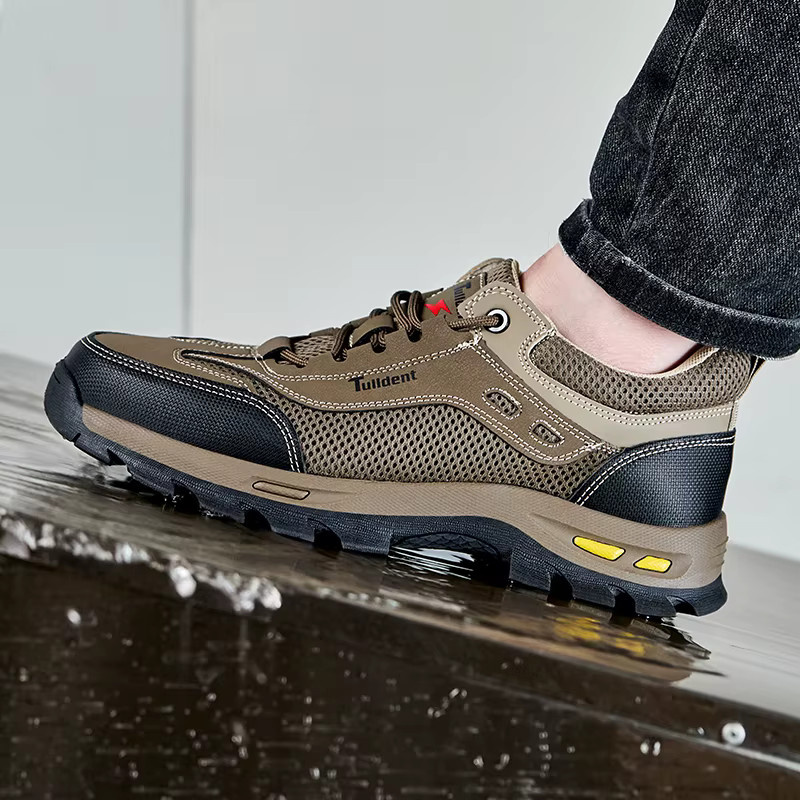 TANRDON Sommer-Arbeitsschutzschuhe für Herren, durchstichfeste Sicherheitsstiefel im taktischen Design - Bild 5