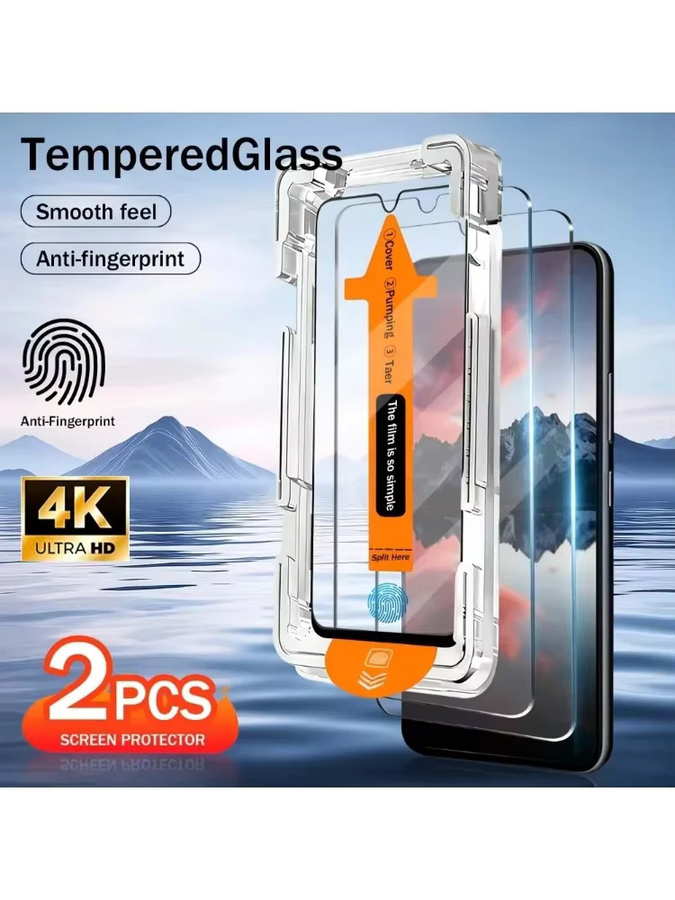 2 Stück Samsung Galaxy S26 Ultra Displayschutzfolien aus gehärtetem Glas mit oleophober Beschichtung, transparent - Bild 7