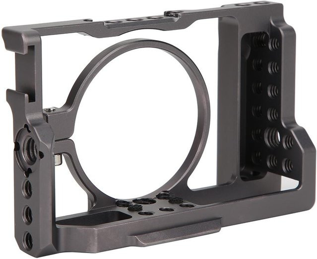 Igeteck Kamera Käfig aus Aluminiumlegierung mit CNC-Präzisionsbearbeitung und Erweiterungsmöglichkeiten in Grau - Bild 1
