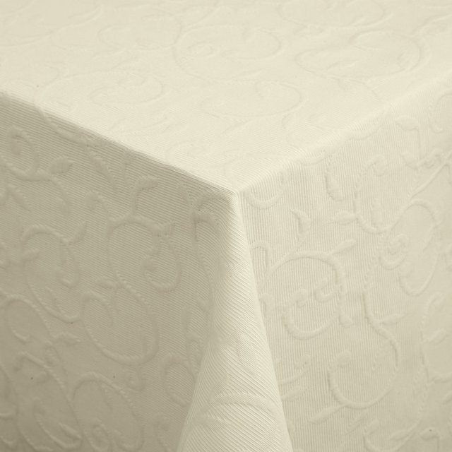 ERWIN M. Tischdecke Biella rechteckig in Silber und Beige, B: 130 cm, L: 170 cm - Bild 1