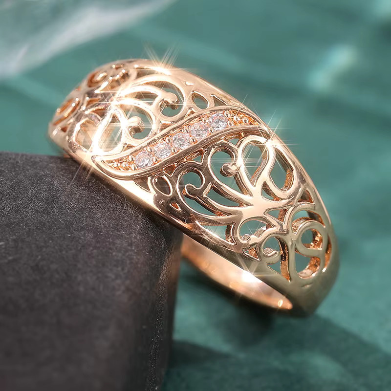 YoYo Charme-Ring, vergoldet, Zirkonia, Damen, Vintage - Bild 2