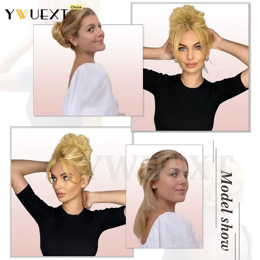 SPIKFN Clip-in-Haarknoten für lockiges Haar, Damen, 40 g - Bild 6