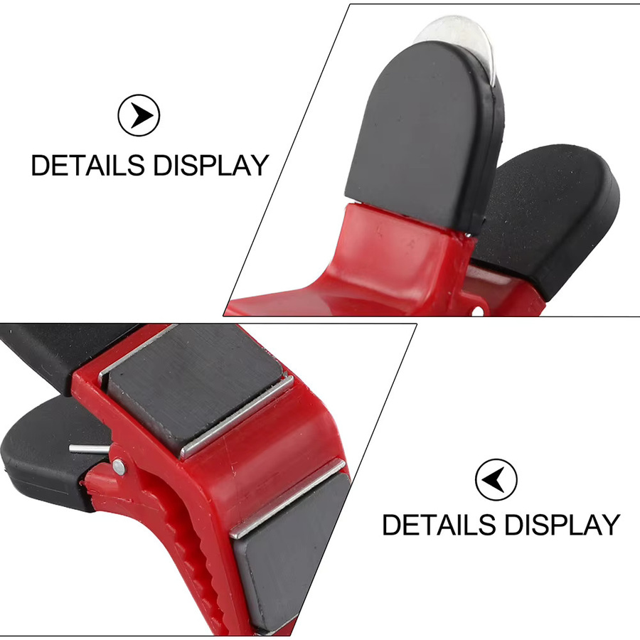 DAZZLEEX 4er Set Magnetische Pinsel Halter Clips in Rot für Heimwerker und Werkstatt - Bild 4
