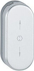 HOPPE FT-Verdeckrosette oval RH12 U26SV schiebbare Abdeckung naturfarbig eloxiert in Silber - Bild 1