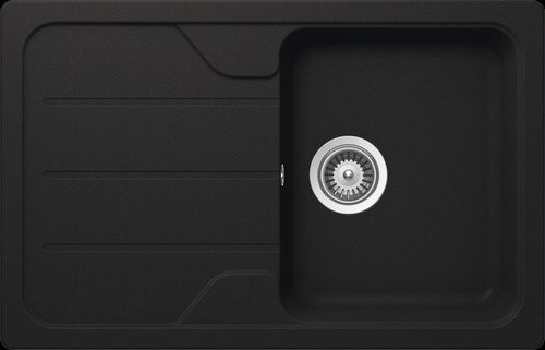 Schock Küchenspüle Formhaus D-100S Onyx aus Granit-Komposit in Grau, B/T: 78 x 50 cm - Bild 1