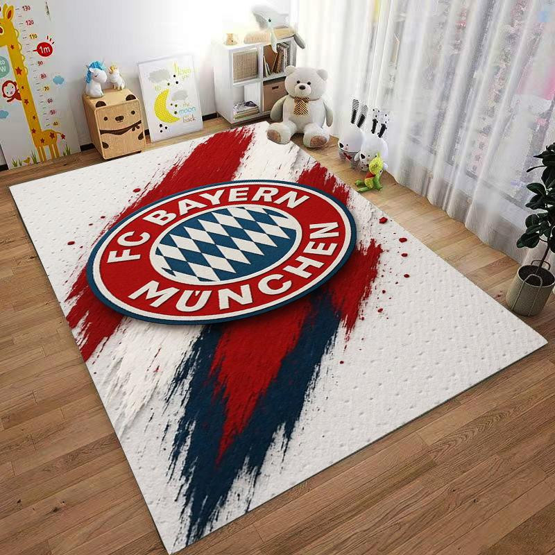 FC Bayern München Logo Teppich von Pacific Home Textiles mit Pinselstrich-Design in Rot und Blau, B/H: 60 x 40 cm - Bild 5