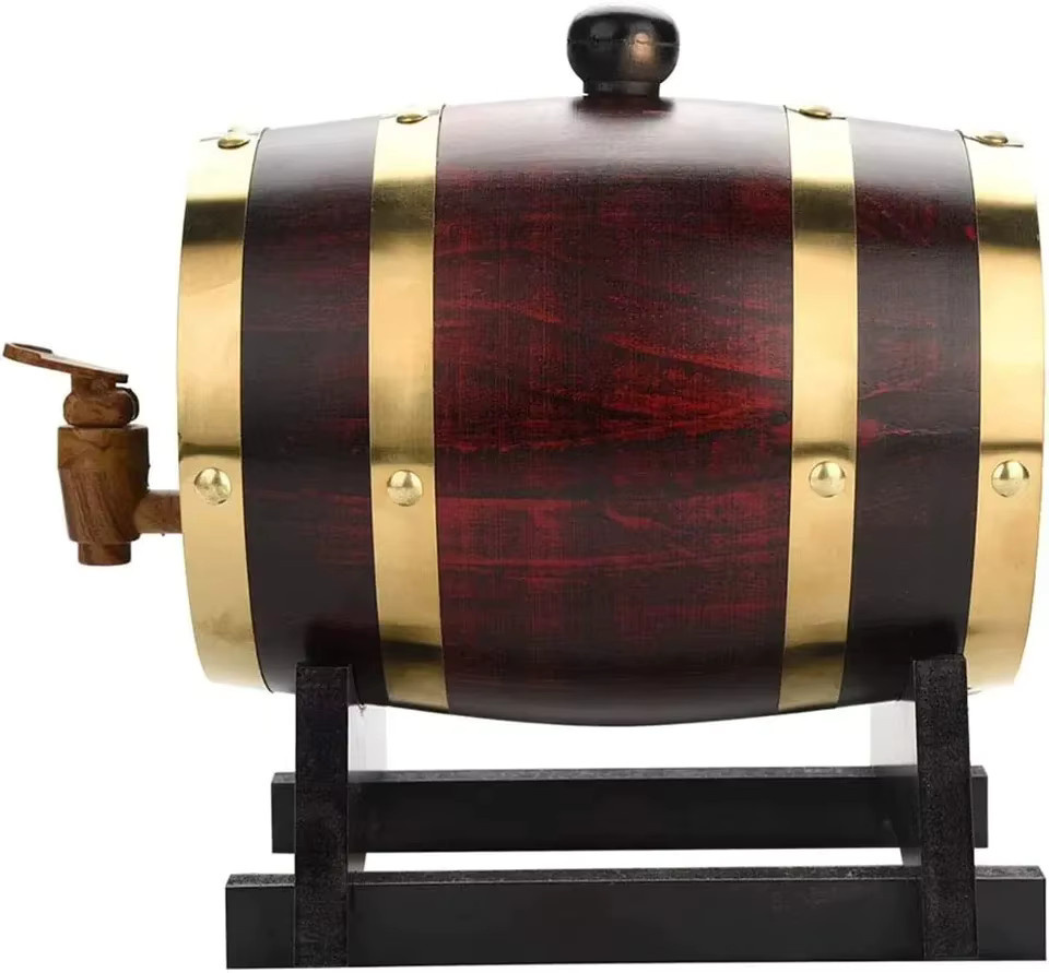 Untior Eichenfass zur Lagerung von Wein und Whisky, braun, 100 l - Bild 4