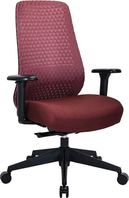 hjh OFFICE Profi Bürostuhl Verviq mit Armlehnen aus Special Diamond Mesh Stoff und Netzstoff, höhenverstellbar - Bild 1