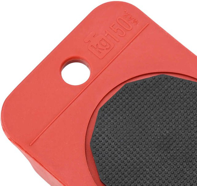VD Home Furnishing Möbelrollen 8 Stück mit Hebern Rot B/T/H: 9,8 x 7,5 x 3 cm - Bild 1